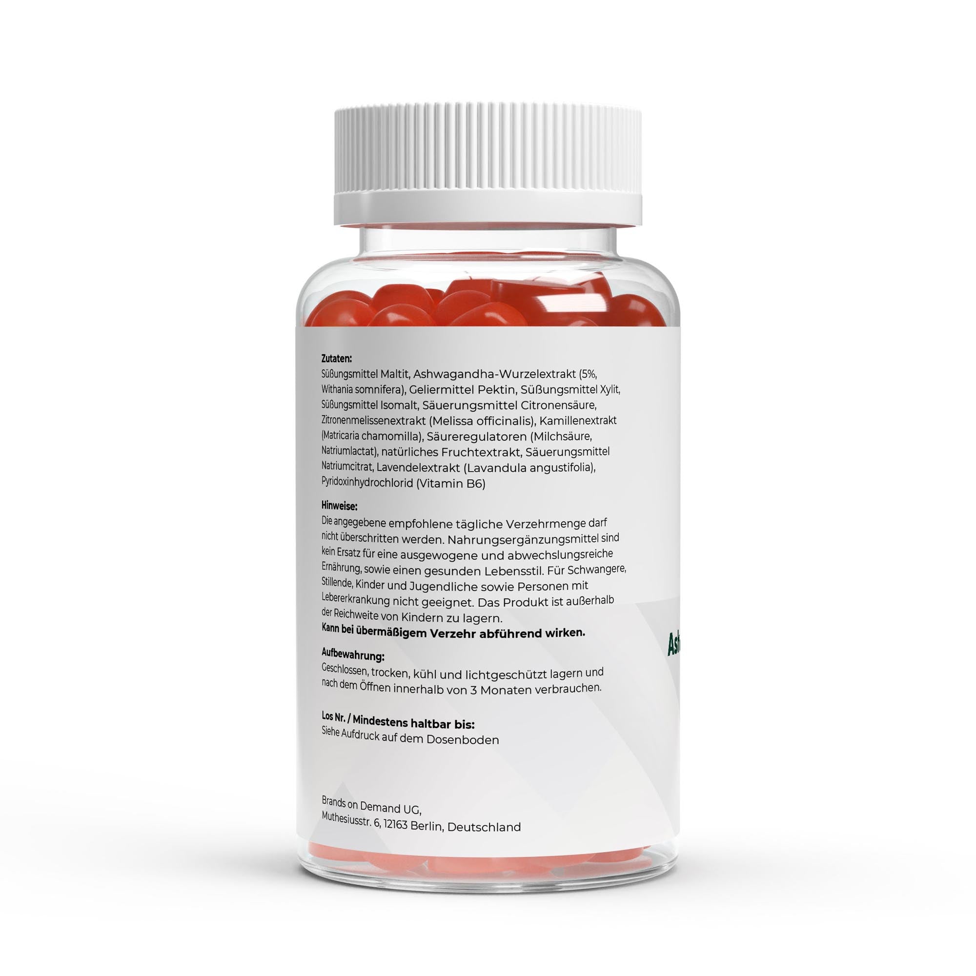 Premium Ashwagandha Gummies 300 + Vitamin B6,- 60 Stk