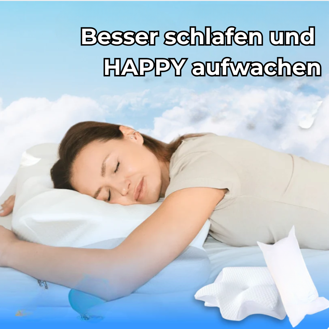 Seitenschläferkissen mit ergonomischer Form zur Unterstützung einer natürlichen Schlafhaltung